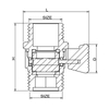 7881-15 Brass MM Straight Angle Valve