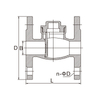 1713 Brass Flange Check Valve